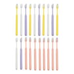 Plastic Toothbrush With Plastic Round Box (20 pcs Set)