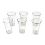 Stylish look Juicy Glass, Transparent Glasses Set 300ml 6pcs