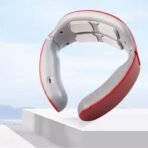 4 Heads Smart Electric Neck and Back Pulse Massager (1 Pc Mix Design) - Image 2