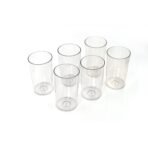 Classic Plastic Glass Set of-6 (Each Glass 350ml)
