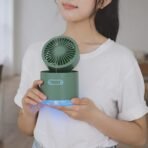 Mini Desktop Cooling Fan with Humidifier Spray - Image 5