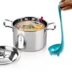 Soup Spoon with Long Handle: Ergonomically Designed for Easy Access, Comfort, and Precision When Serving Soups, Stews, and Hot Beverages - Image 2
