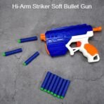 Hi-Arm Gun with 10x Foam Suction Bullets, ABS Plastic, Target Shooting - Image 3