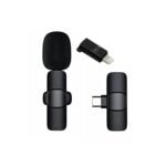 Intelligent Noise Cancelling Live Streaming Clip on Microphone for Type-C for iPhone with Charging Mini Wireless Lapel Collar Microphone
