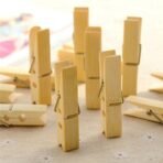 Multipurpose Wooden Heavy Clip (20 Pieces) for Clothespin Dryer, Hanger, Photo Paper Peg Pin, Craft Clips for School Arts Crafts Decoration - Image 2