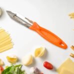 3in1 Multipurpose Stainless Steel Classic Kitchen Knife Set of for Fruits and Vegetable Chopping Cutting Peeling, Kitchen Knife Vegetable Peeler Plain Knife - Image 2