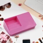 Makeup Organiser Cosmetic Makeup Lipstick Storage Box with Drawer Plastic Case Holder Skin Care Products (1 Pc) - Image 5