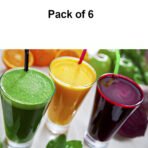 Stylish look Juicy Glass, Transparent Glasses Set 300ml 6pcs - Image 3