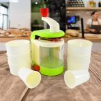 Multi-Function Spiral Potato Twister & Snack Maker Machine ?Manual Spiral Cutter for Potatoes, Veggies & Snacks | 1 Set - Image 3