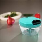 Handy Mini Plastic Vegetable Chopper Cutter, Onion Chopper Vegetables for Kitchen Accessories with 3 s - Image 2