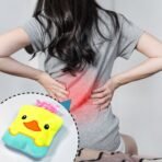 Yellow Duck design small Hot Water Bag with Cover for Pain Relief - Image 4