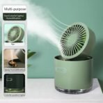 Mini Desktop Cooling Fan with Humidifier Spray - Image 4