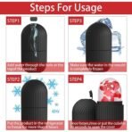 Face Ice Roller Massager for Swelling Puffiness Reduction (Black) - Image 4