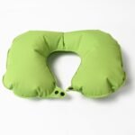 Inflatable U-Shape Travel Pillow Foldable Air Cushion Neck Support (1 Pc, Mix Color)