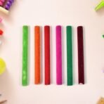 Small Velvet Pencil (1 Pc) | Mix Color & Design | Fuzzy Flocked Pencil for Kids | Unique Novelty Stationery & School Supplies - Image 4