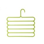 5-in-1 Multipurpose Assorted Plastic Hanger (5-Layer): Durable and Space-Saving Closet Organizer for Clothes & Accessories