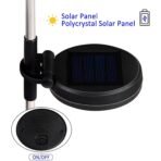 2pcs Solar Garden Lights 7-Color Changing RGB Outdoor Lights for Pathway, Yard, and Patio Decor - Image 2