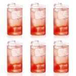 Heavy unbreakable Stylish Plastic Clear look fully Transparent Glasses Set 330ml (6pcs)