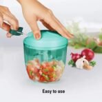 2IN1 MANUAL FOOD CHOPPER, COMPACT POWERFUL HAND HELD VEGETABLE CHOPPER (1000Ml) - Image 5