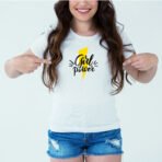 Designer Printed T-Shirt :: Design type - Girl Power - Cloth type : Polyester