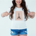 Designer Printed T-Shirt :: Design type - Bonjour - Cloth type : Polyester