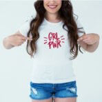 Designer Printed T-Shirt :: Design type - Girl Power - Cloth type : Polyester