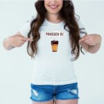 Designer Printed T-Shirt :: Design type - Powered By Chai - Cloth type : Polyester