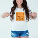 Designer Printed T-Shirt :: Design type - Singing Moods - Cloth type : Cotton