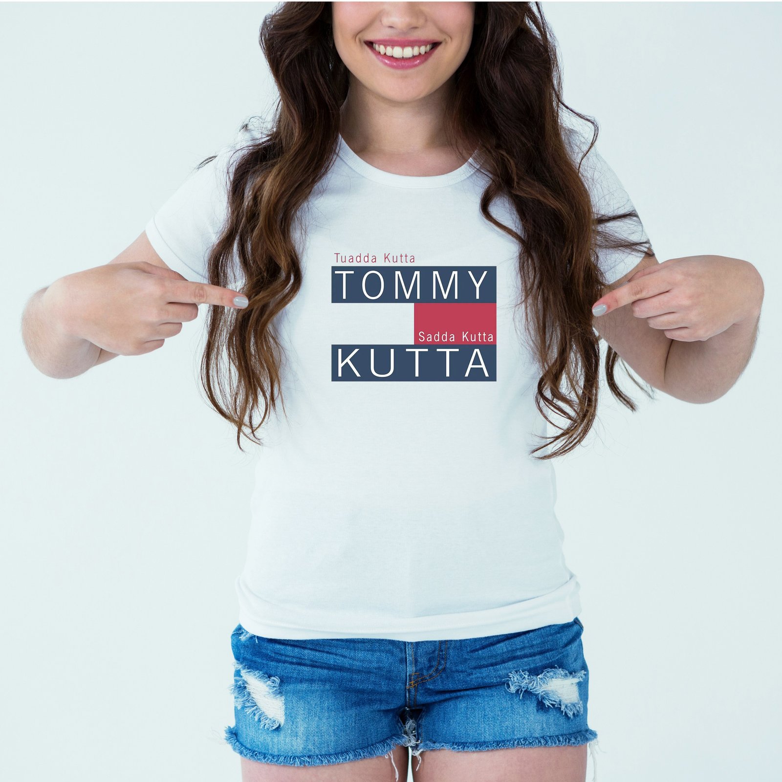 Mockup-Girl-tommmykutta.jpg Designer Printed T-Shirt :: Design type - Tommmy Kutta - Cloth type : DOT-KNIT - Image 1