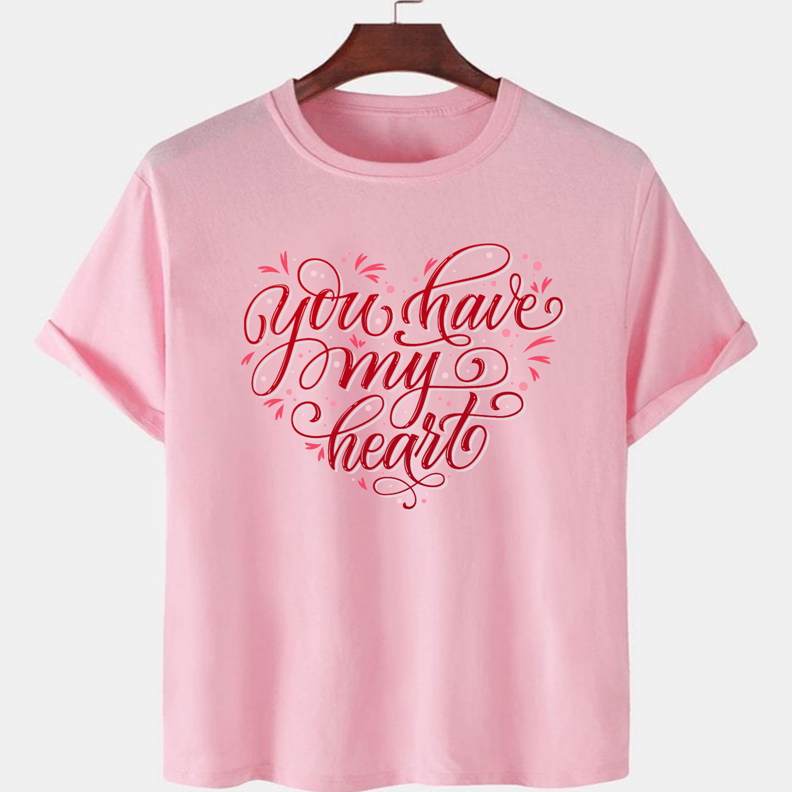 PNK-CTN-C-001.png Pink Unisex Polyster Premium Quality Designer Printed T-Shirt - Image 1