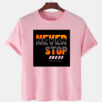 Pink Unisex Cotton Premium Quality Designer Printed T-Shirt