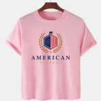 Pink Unisex Polyster Premium Quality Designer Printed T-Shirt