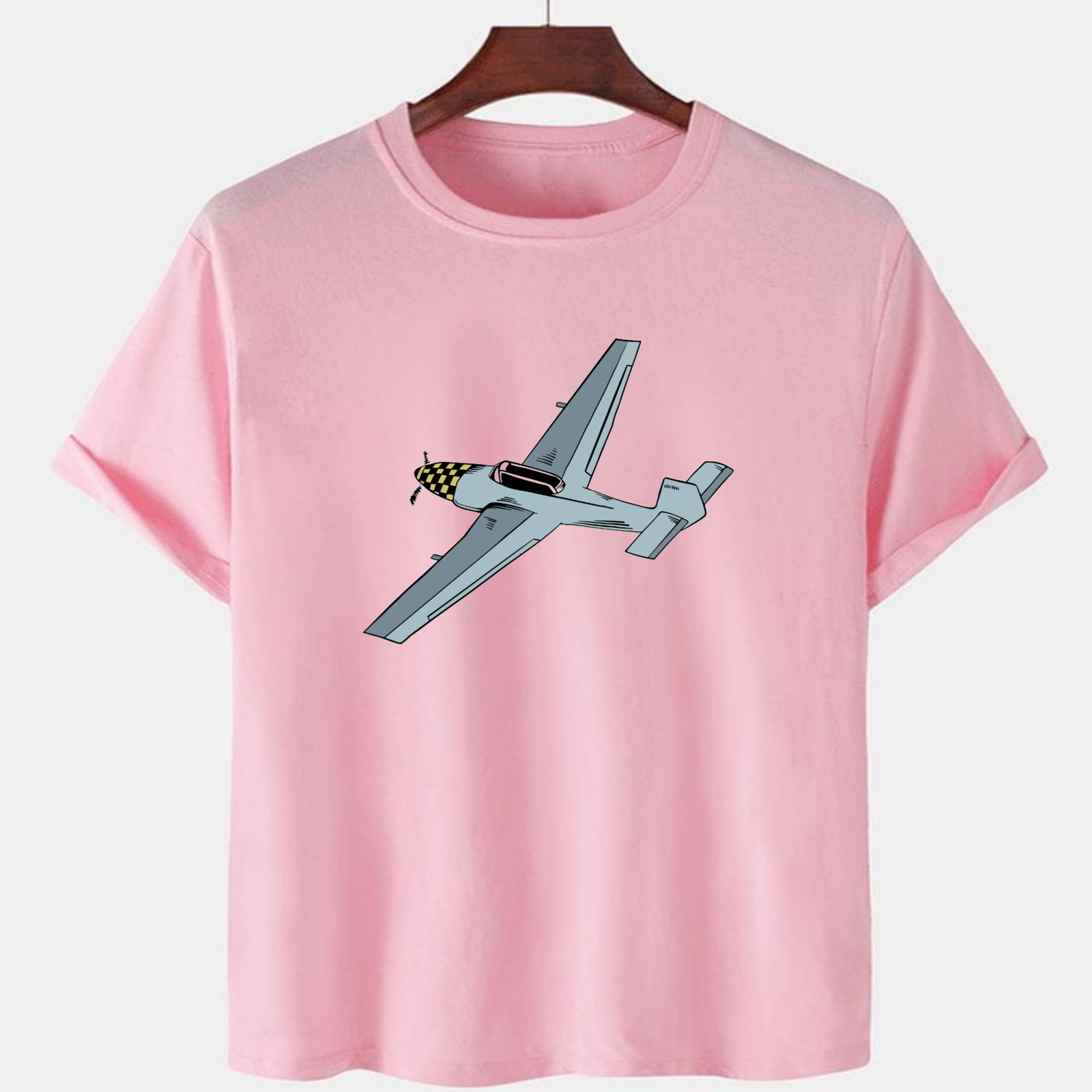PNK-CTN-E-006.png Pink Unisex Polyster Premium Quality Designer Printed T-Shirt - Image 1