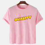 Pink Unisex Cotton Premium Quality Designer Printed T-Shirt