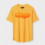 Yellow Unisex Polyster Regular Fit Printed Round Neck T-Shirt
