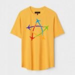 Yellow Unisex Polyster Regular Fit Printed Round Neck T-Shirt