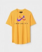 Yellow Unisex Polyster Regular Fit Printed Round Neck T-Shirt