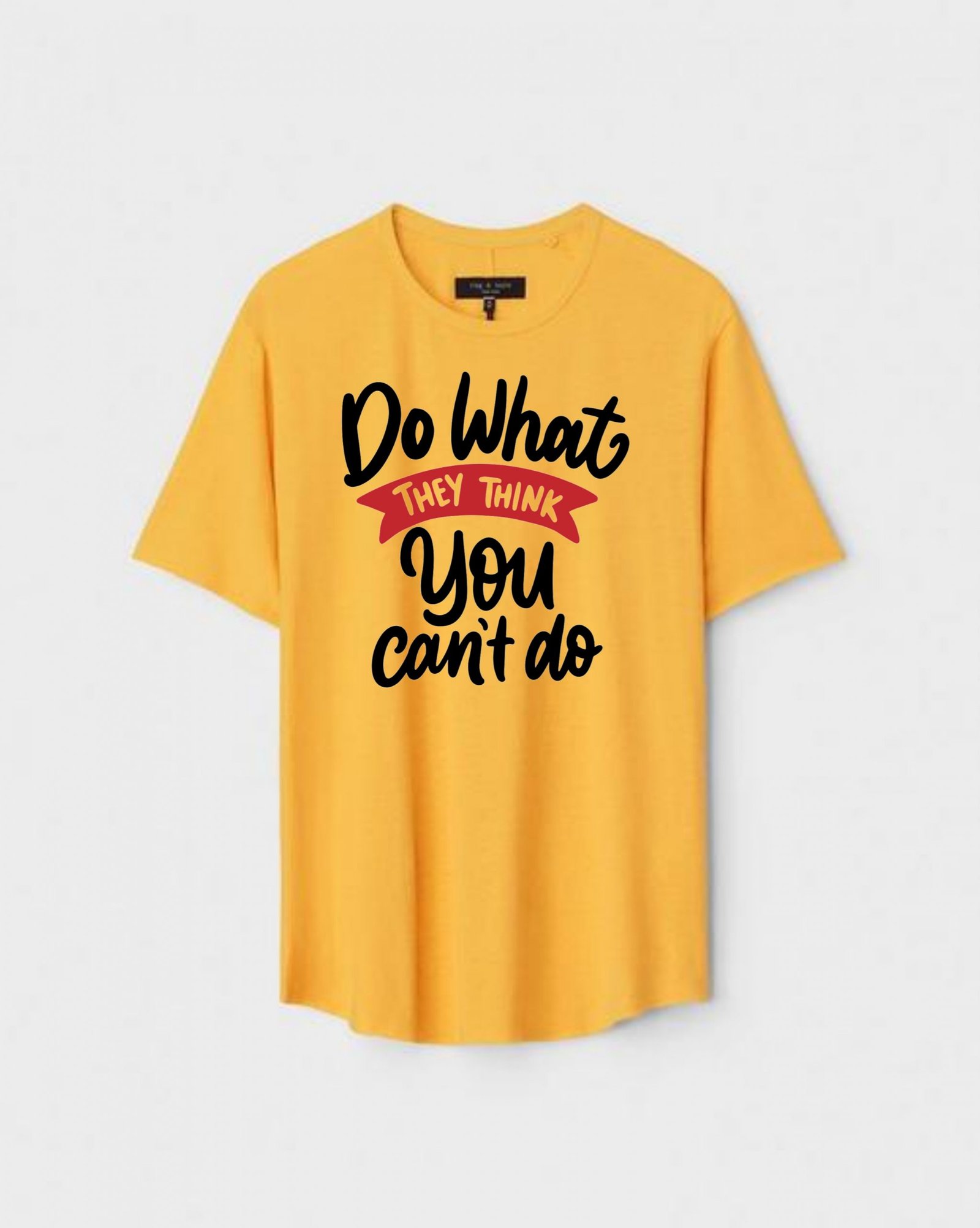 YLW-CTN-D-007-scaled-1.jpg Yellow Unisex DOT KNIT Regular Fit Printed Round Neck T-Shirt - Image 1