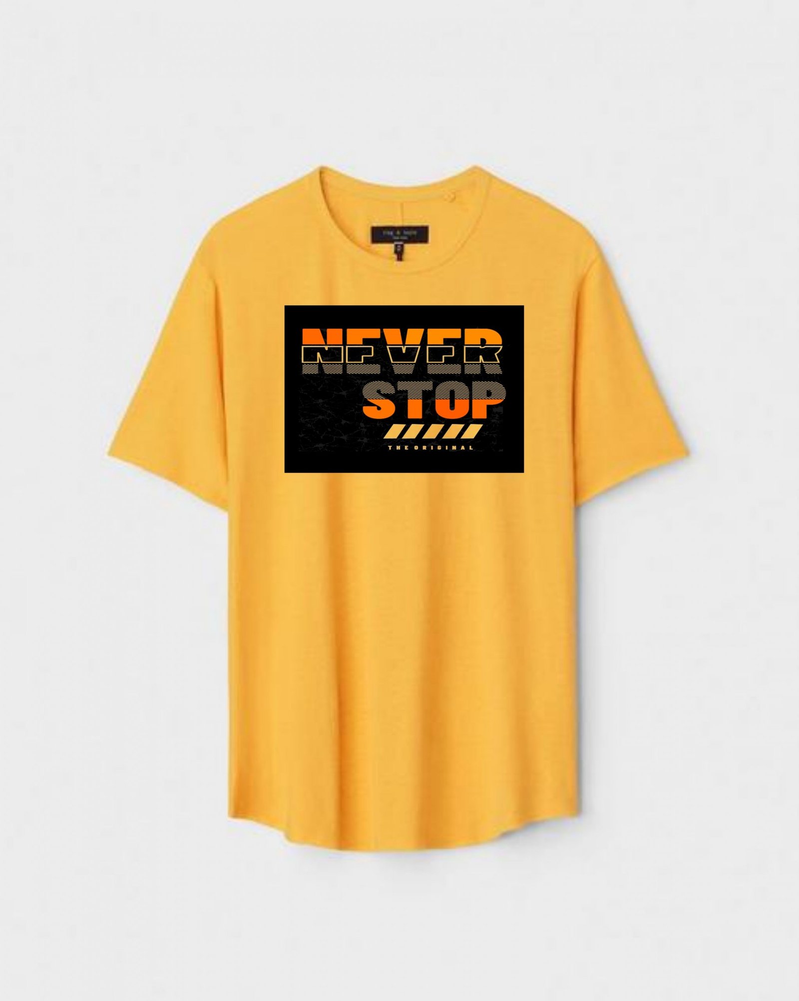YLW-CTN-E-002-scaled-1.jpg Yellow Unisex DOT KNIT Regular Fit Printed Round Neck T-Shirt - Image 1