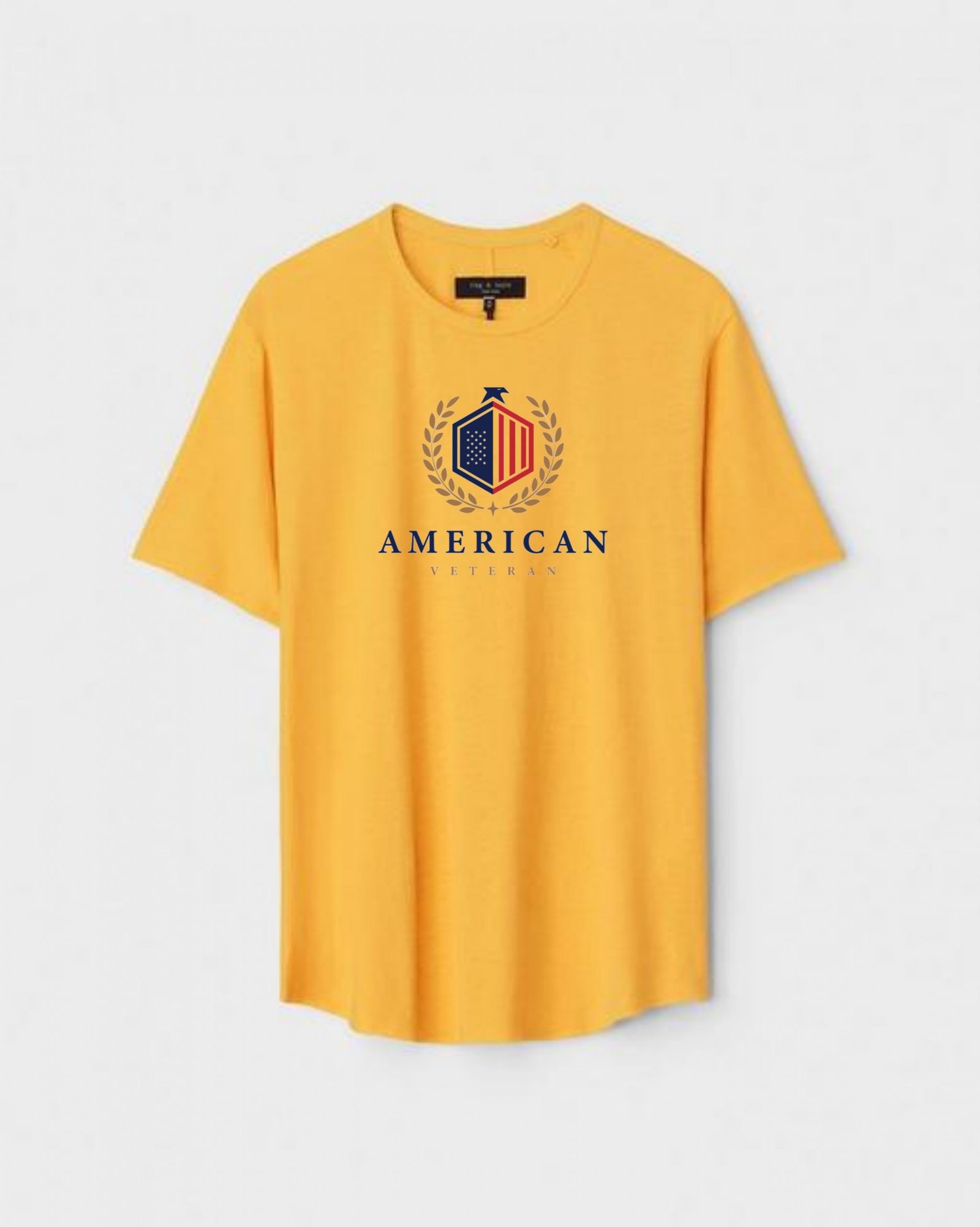 YLW-CTN-E-003-scaled-1.jpg Yellow Unisex Cotton Regular Fit Printed Round Neck T-Shirt - Image 1