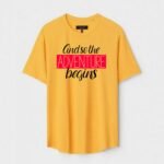 Yellow Unisex Polyster Regular Fit Printed Round Neck T-Shirt