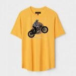 Yellow Unisex Polyster Regular Fit Printed Round Neck T-Shirt