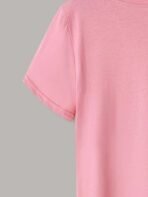 Pink Unisex Polyster Premium Quality Designer Printed T-Shirt - Image 3