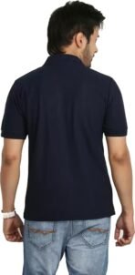One-H Men's Polo Neck Short Sleeve Casual Tshirt Combo of Dark Blue, Maroon, Orange colors (Pack of 3) - Image 2